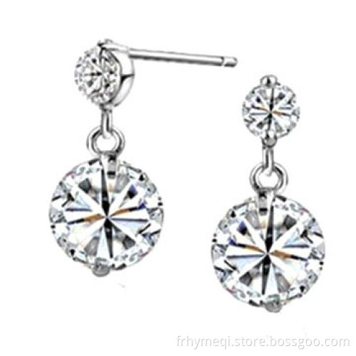 Naked diamond stud earring